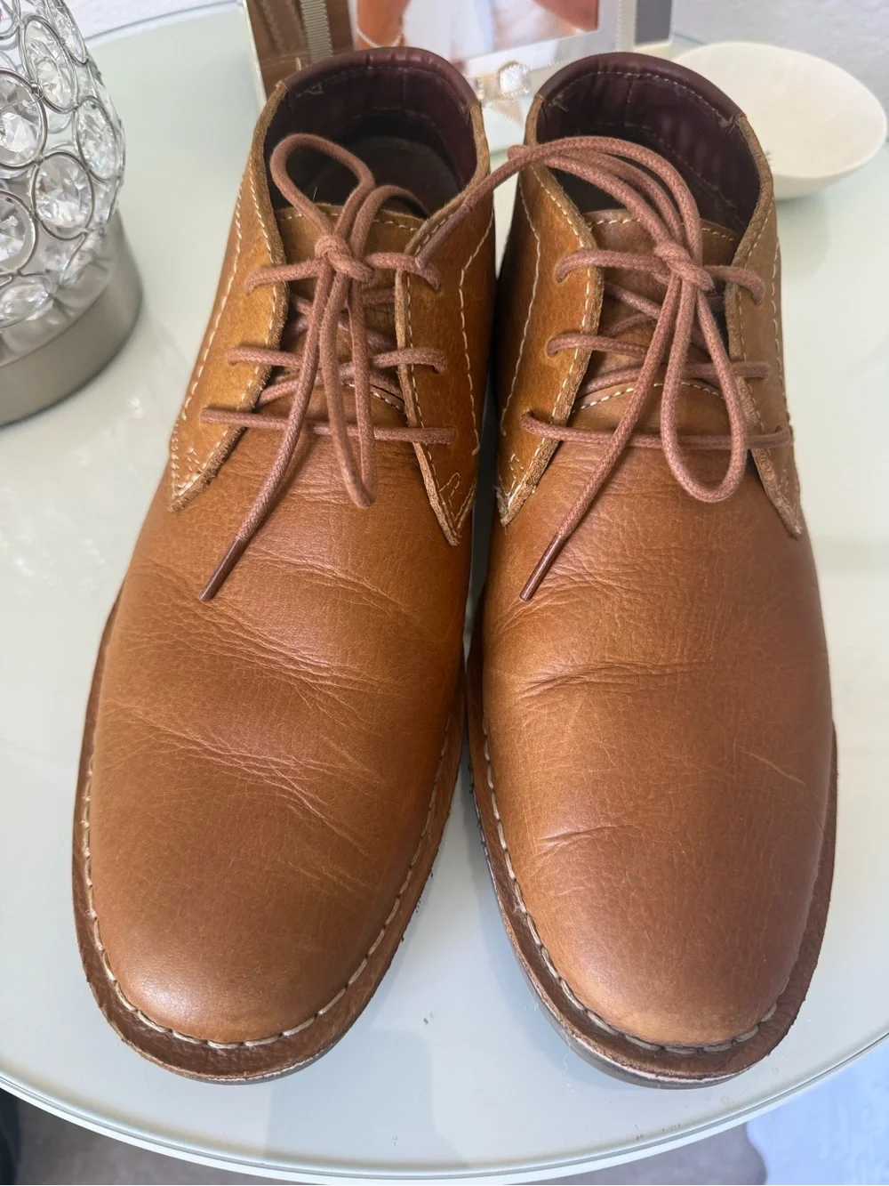 Bass Men's Tan Leather Chukka Boots
